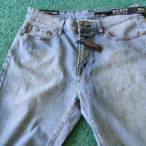 Jean shorts.